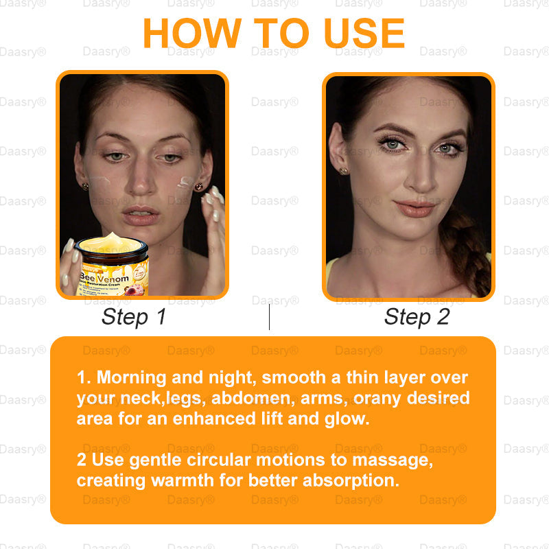 FDA Official: Daasry® Botox Bee Venom Skin Restoration Cream - Anti-aging, Hydrating, Skin Firming & Lifting, Skin Repair, Even Tone, Acne and Dark Spot Treatment, Wart and Mole Removal, and Psoriasis Relief.