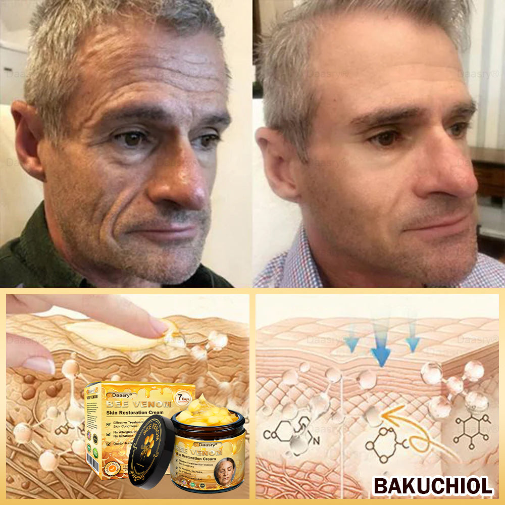 🎁Daasry® Bee Venom Skin Repair & Anti-Aging Cream, Wrinkle Reduction, Hydrating, Brightening, Scar Healing, Sensitive Skin Relief, Even Tone