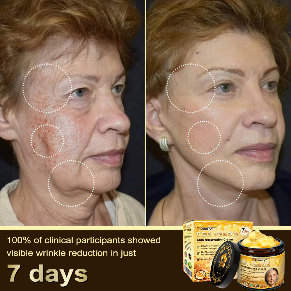 🎁Daasry® Bee Venom Skin Repair & Anti-Aging Cream, Wrinkle Reduction, Hydrating, Brightening, Scar Healing, Sensitive Skin Relief, Even Tone