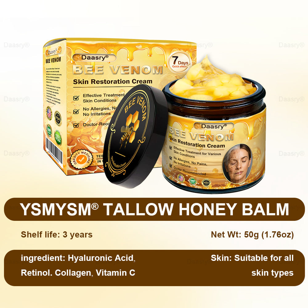 🎁Daasry® Bee Venom Skin Repair & Anti-Aging Cream, Wrinkle Reduction, Hydrating, Brightening, Scar Healing, Sensitive Skin Relief, Even Tone