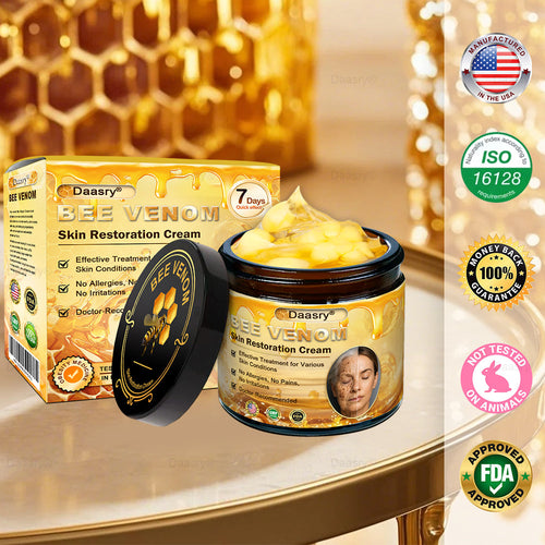 🎁Daasry® Bee Venom Skin Repair & Anti-Aging Cream, Wrinkle Reduction, Hydrating, Brightening, Scar Healing, Sensitive Skin Relief, Even Tone